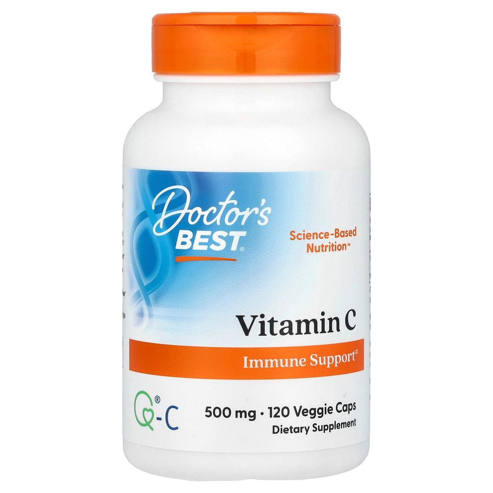 Doctor's Best Featuring Q-C Vitamin C 500mg, 120 Vegetarian Capsules