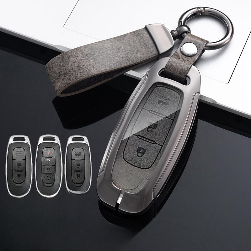 Для Nissan X-trail T33 Qashqai J12 Teana 2022 2023 металлический чехол для ключей от машины, брелок с дистанционным управлением, защитный чехол, держатель для кожи, аксессуары