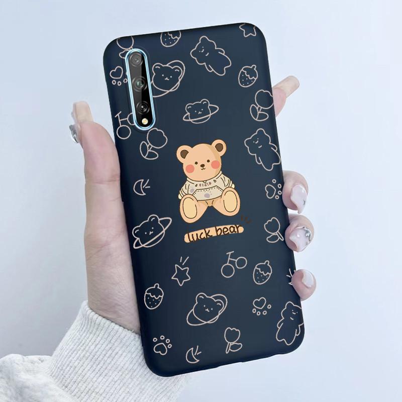 Чехол для телефона Huawei Y8p Дизайн 'Девочка с цветами' Мягкий силикон ТПУ Задняя крышка для Huawei P Smart S Y 8p HuaweiY8p AQM-LX1 Чехлы