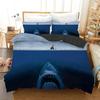 Top Shark Duvet Cover 3D Shark Jumping From Ocean Big Open Mouth Print Twin Bedding Set Double Queen King Polyester Quilt Cover