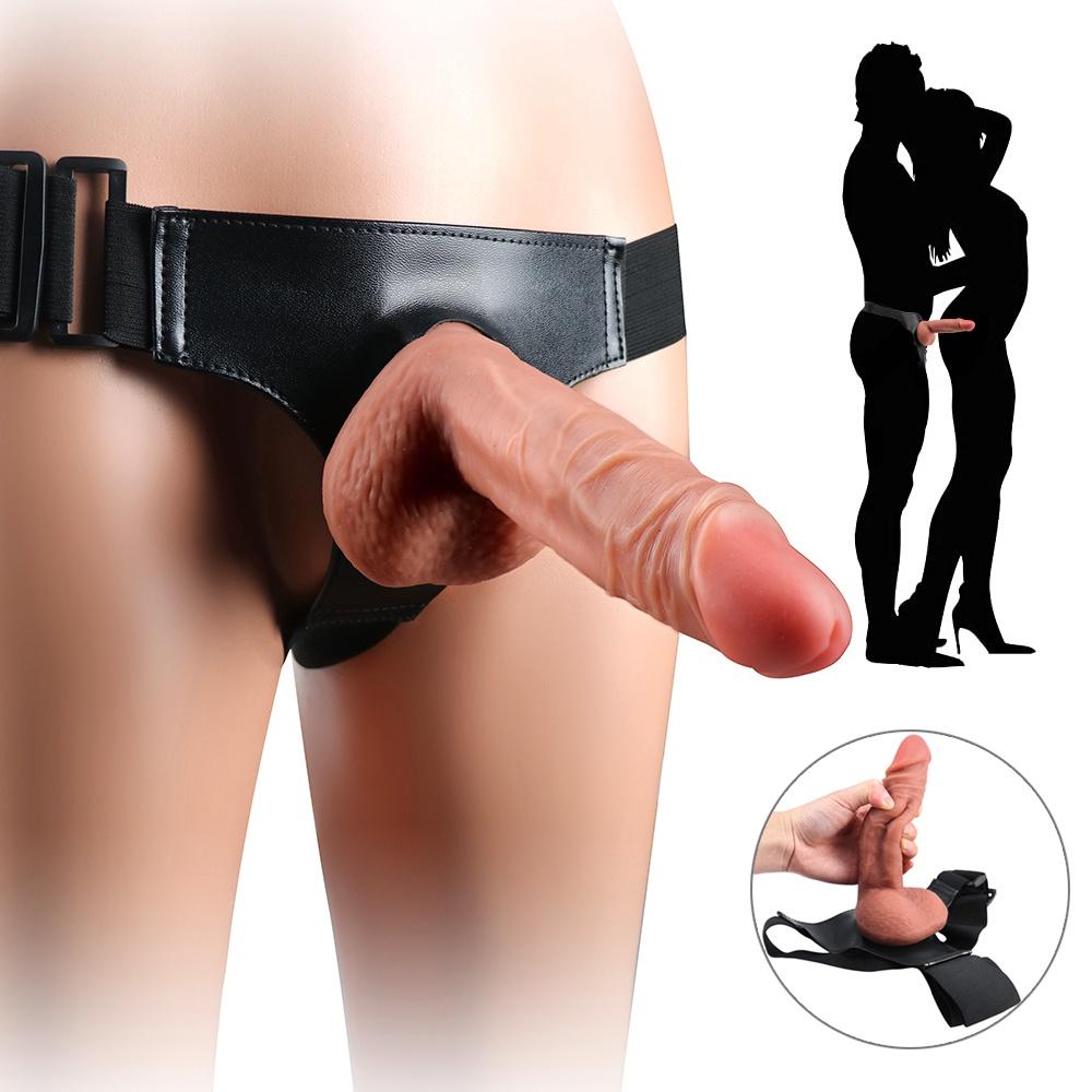 Ощущение кожи, реалистичный фаллоимитатор, мягкий силиконовый огромный пенис с присоской, секс-игрушки для женщин, ремешок