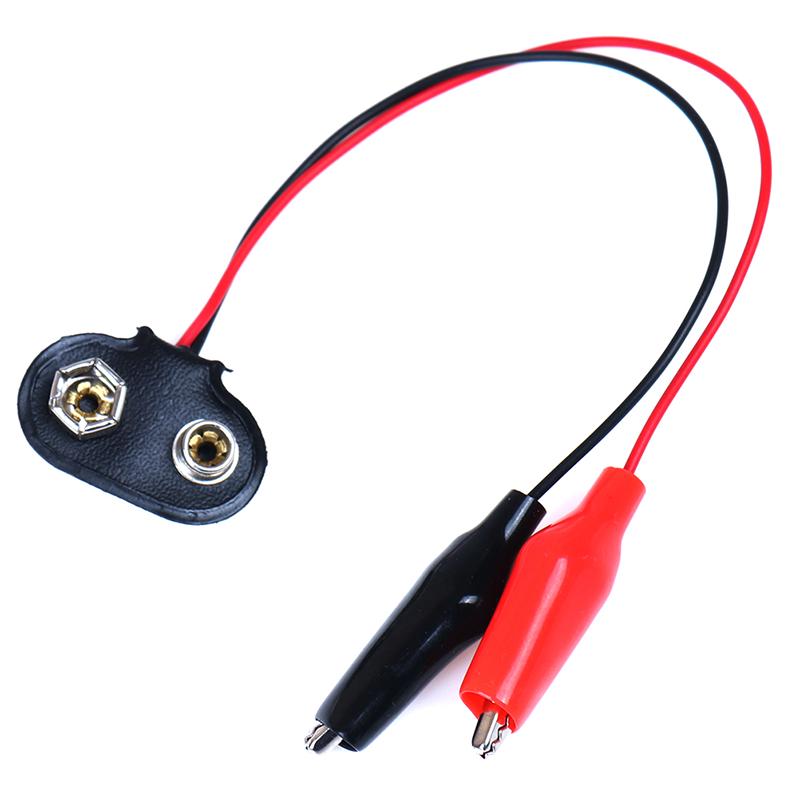 5 шт., 9 В, зажим для аккумулятора, адаптер для испытательной линии силового кабеля к зажиму типа «крокодил»