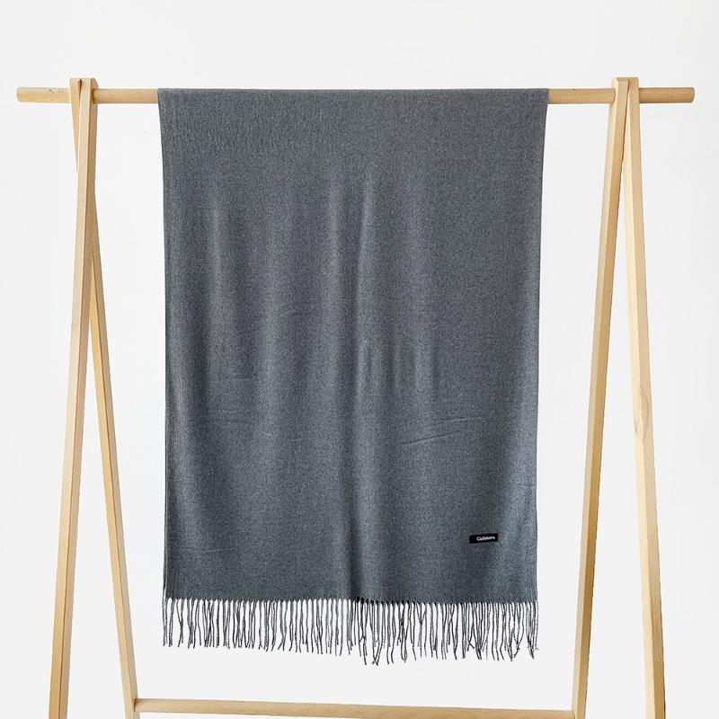 Autumn and Winter New Monochrome Scarf Cashmere Scarf Men and Women Couples Scarf Versatile Shawl