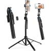 Trépied Suivi Automatique,Rollei Easy Creator Tripod Support Téléphone Suivis Visage Perche Selfie Extensible 38163cm Avec Téléc