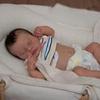 19 Inch 3D Painted Lifelike Reborn Baby Dolls Full Silicone Body Baby Toy Doll Sweety Asleep Loulou Boneca Reborn Doll Toddler Birthday Xmas Gift