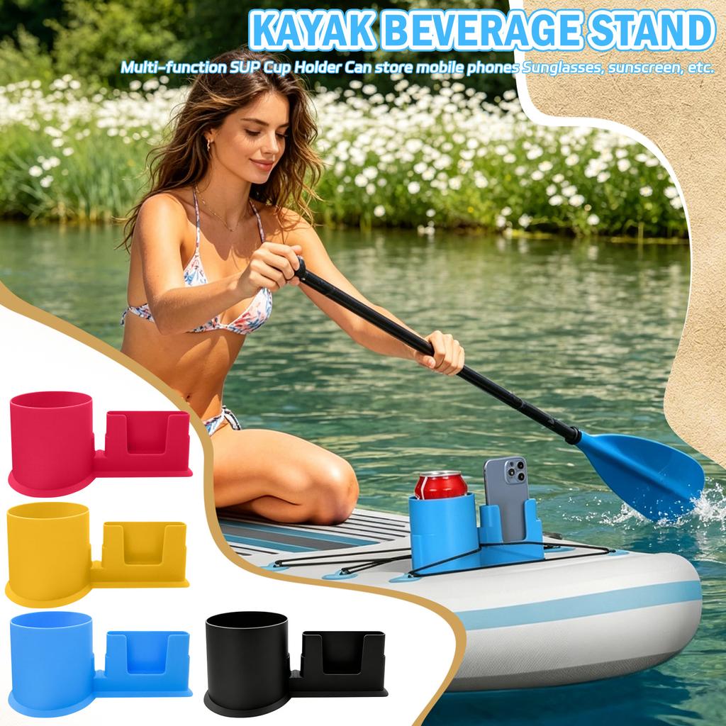 Outdoor Paddleboard Drink Holder and Accessory Mount Cup Holder for Kayak Surfboard with Secure Attachment and Durable Construction