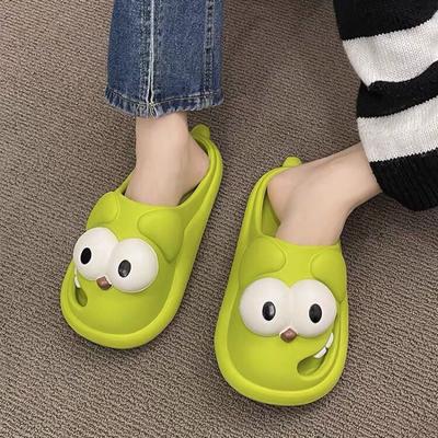 Модные домашние сандалии Kawaii, женские тапочки, летние тапочки в стиле аниме для ванной, симпатичные детские туфли для женщин 2024 года, корейский стиль, новый Y