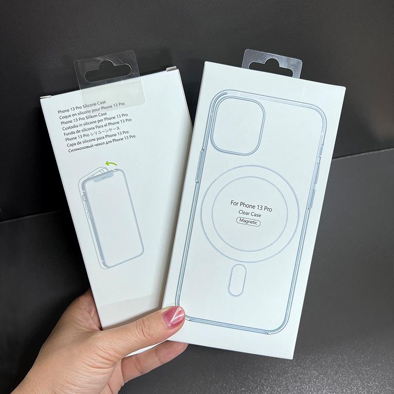 Чехол для телефона с магнитной присоской Magsafe, подходит для Apple 16, прозрачный акриловый 13pro, полностью закрывающий iPhone 15, жесткий чехол