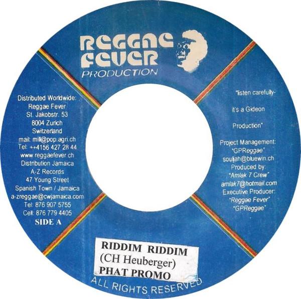 7-дюймовая пластинка PHAT PROMO Riddim Riddim RF007 Reggae Fever 2003 Ямайка Регги Ска Даб Б/у