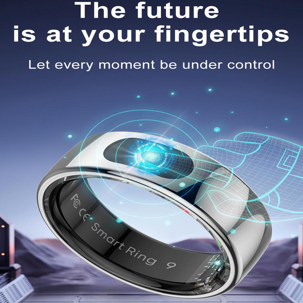 Смарт-кольцо с несколькими спортивными режимами, фитнес-трекером, водонепроницаемостью 5ATM, контролем сна и уровня кислорода в крови, контролем сердечного ритма, подсчетом шагов, смарт-кольцом