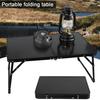 Folding Camping Table Portable Rubber Handle Heavy Duty Aluminum Alloy Anti-slip Multifunction Outdoor Hiking Picnic BBQ Portable Tea Table
