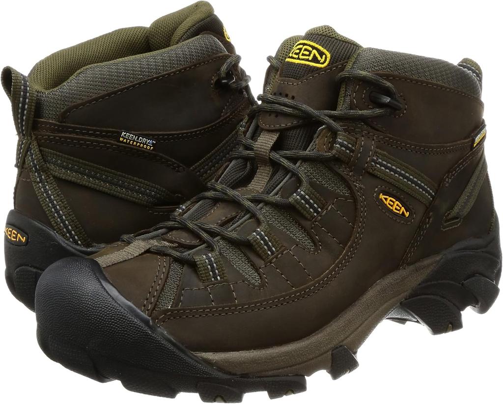 Keen TARGHEE II MID WP Водонепроницаемые походные ботинки CANTEEN/DARK OLIVE 27,0 см 1017346