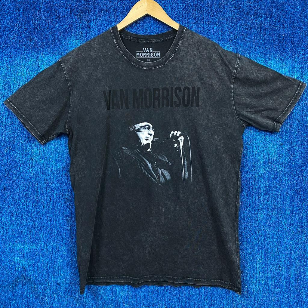 Van Morrison Performing Live Show Folk Rock Legend Tee XL Unisex T-Shirt