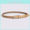 Women Geometric Pattern Pu Belt For Formal And Casual Wear With Alloy Clasp For Spring Season