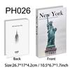 New York Paris London Series Luxury Fake Book Decoration Remote Control Storage Box Fashion Coffee Table Decoration Accessories