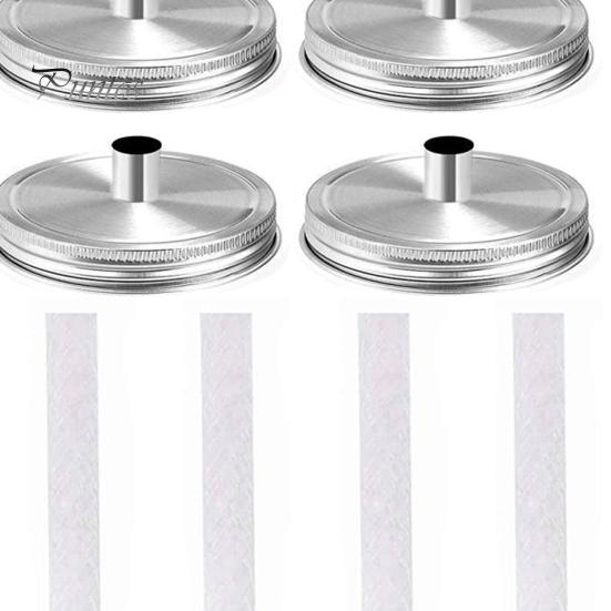 4 шт., сменный фитиль для масляной лампы, набор крышек из нержавеющей стали, набор масляных ламп «сделай сам», набор масляных ламп для уличной палубы, набор фитилей из стекловолокна