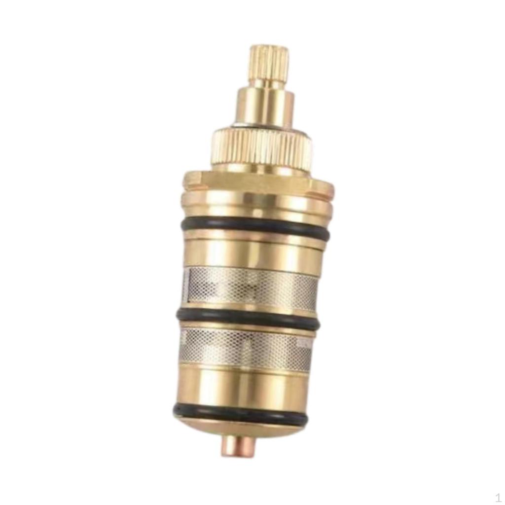 Brass Thermostatic Valve, Coil-cartridge, Bathroom Mixing Battery, Shower Valve Adjust The