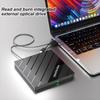 Portable DVD Player USB 3 Type C 7-in-1 Compact Disc Burner with Card Reader
