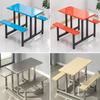 Yang'an Canteen Dining Table with Integrated Benches