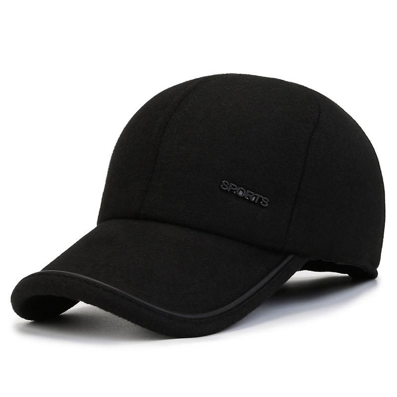 Спортивные буквы Среднего возраста Пожилые Шляпы Осень Зима Защита ушей Теплые Толстые