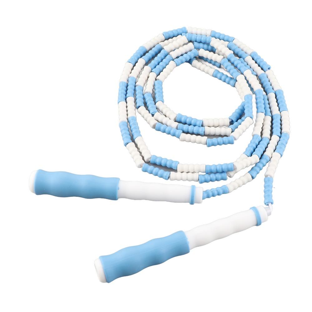 Soft Beaded Beaded Jump Rope Anti-Slip Handle Skipping Rope Adjustable Jump Rope Exercise