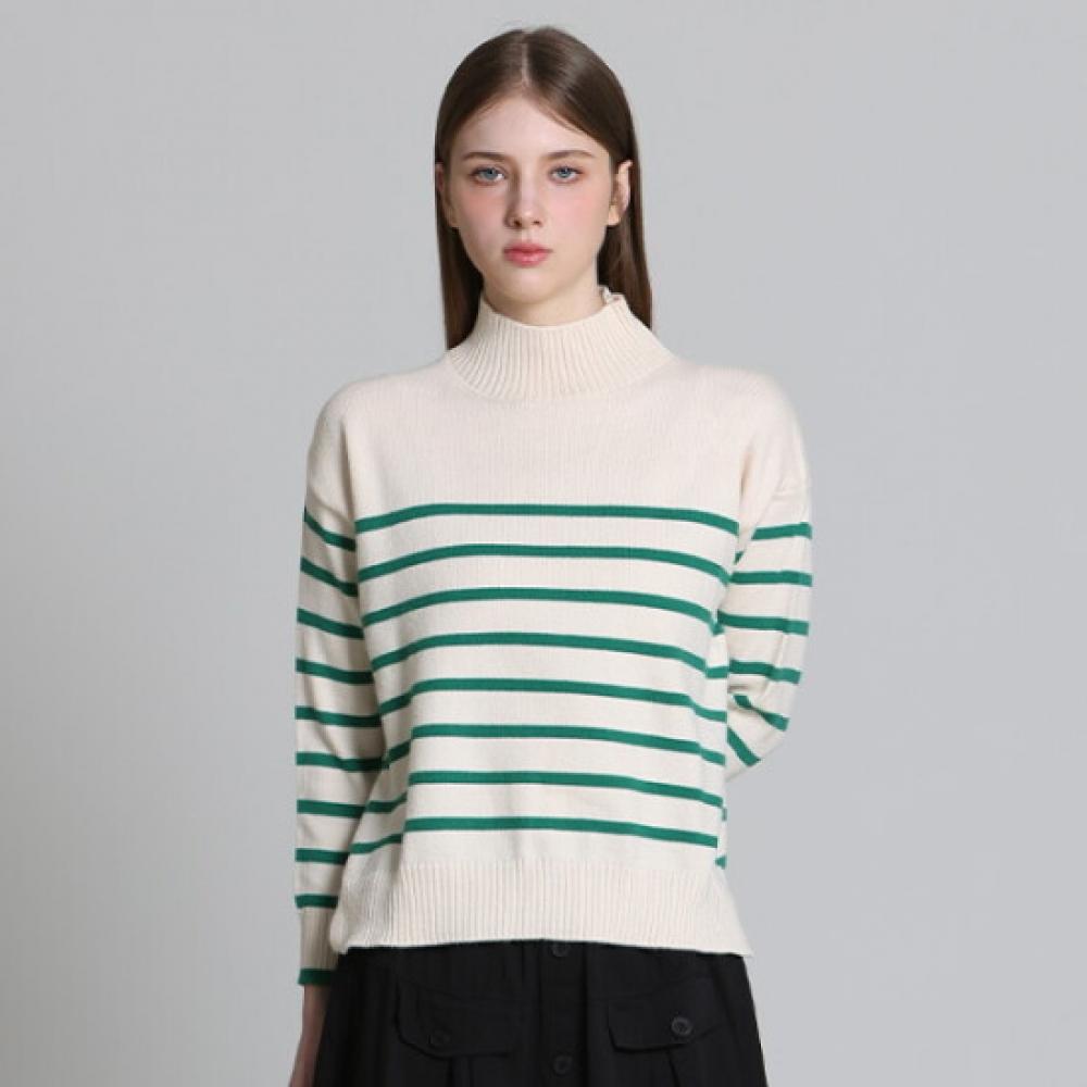 Ozoc High Neck Loose Fit Knit