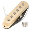 Artec Vintage Staggered Alnico 5 Single Coil Neck для Strat ST Electric Cream SSA-12 Звукосниматель, 6.3K Gold, и Гитар,