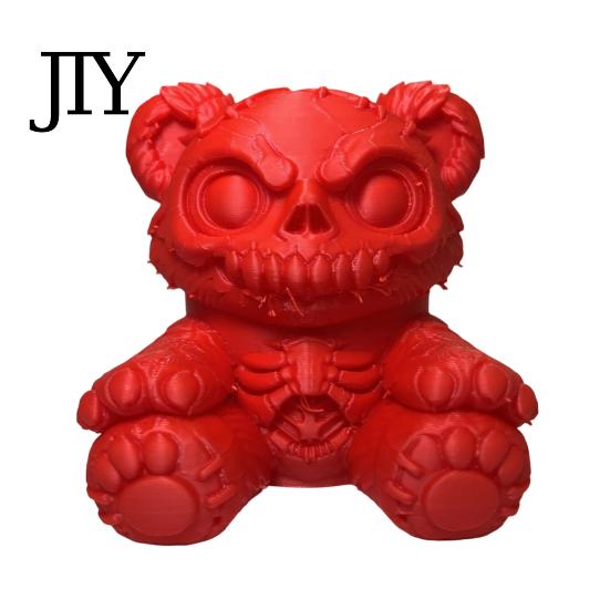 Dark Rebellious Car Decor Creepy Bear Trailer Hitch Cover, 3D Printed Exhaust Cap, Towing Durable Cover Ball Dust Cap for Truck SUV, Halloween