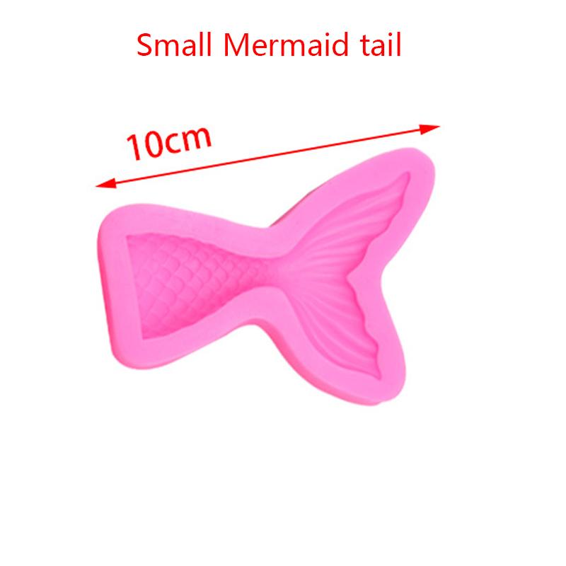 Dessert Chocolate Mold Cake Cookies Silicone Mermaid Tail Mold Fondant Mold Cake Decorating Tools Candy Soap Molds