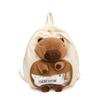Chic Capybara Plush Backpack Versatile Unisex School Bag For Trendy Girls And Boys