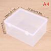 Ins Прозрачный пластиковый ящик для хранения Держатель для фотокарт Настольный органайзер для хранения Классификационная коробка Канцелярские принадлежности
