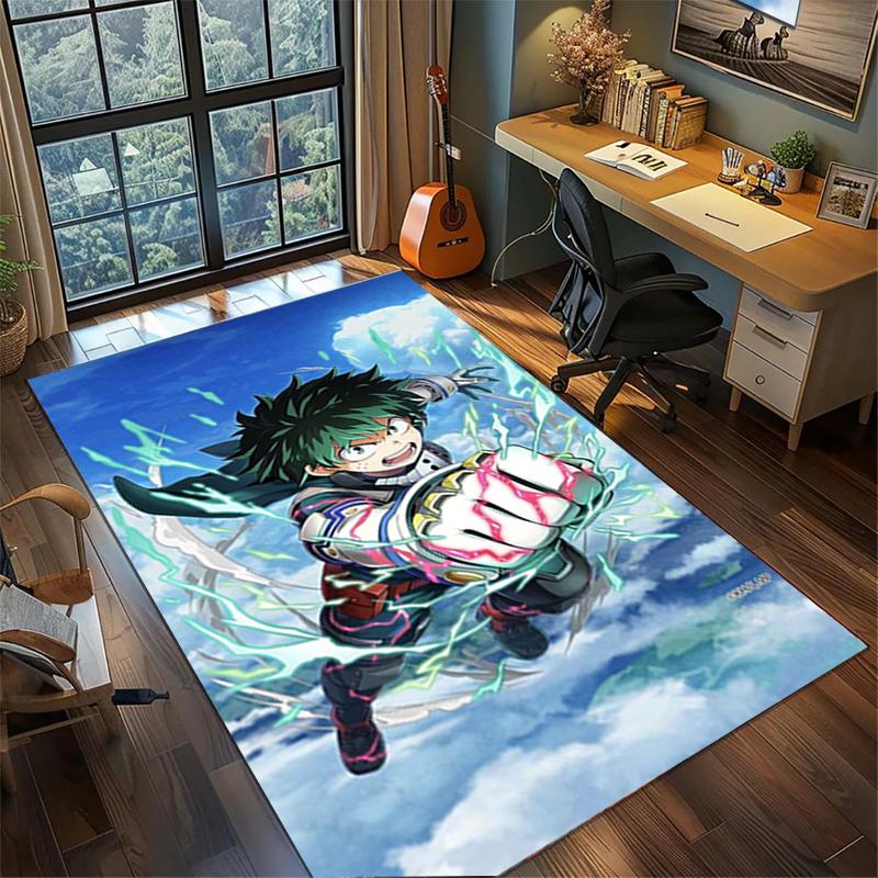 Home Decor My Hero Academia Non Slip Washable Large Area Rug Gamer Bedroom Floor Mat