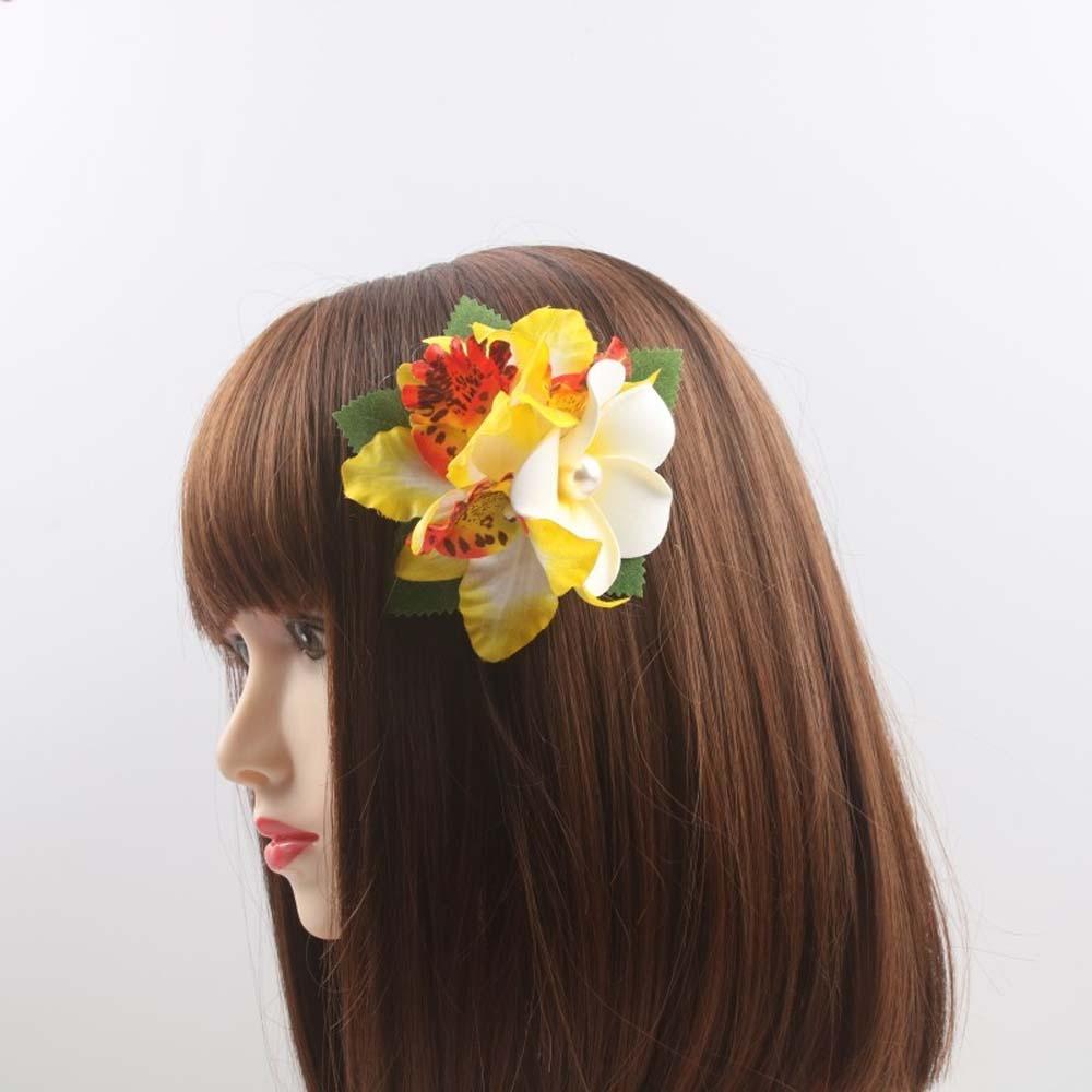 Thai Style Frangipane Hair Clip Sweet Girls Hairpin Eggs Flower Side Clip Beach