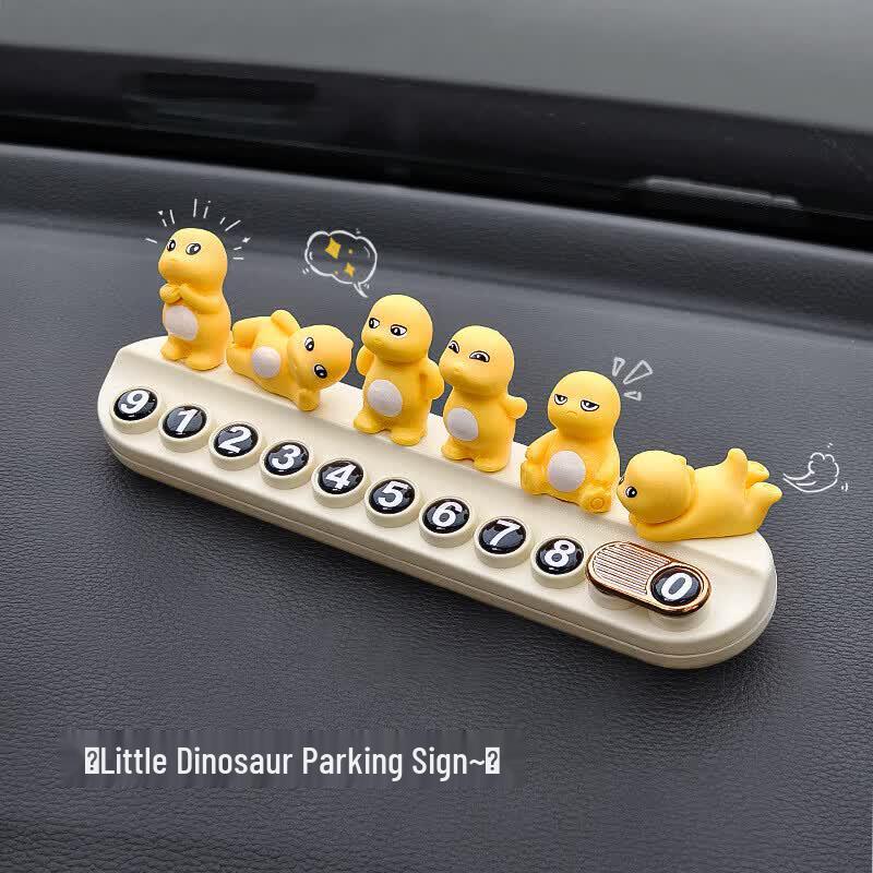 Diga Lun Milk Dragon Car Temporary Parking Number Plate