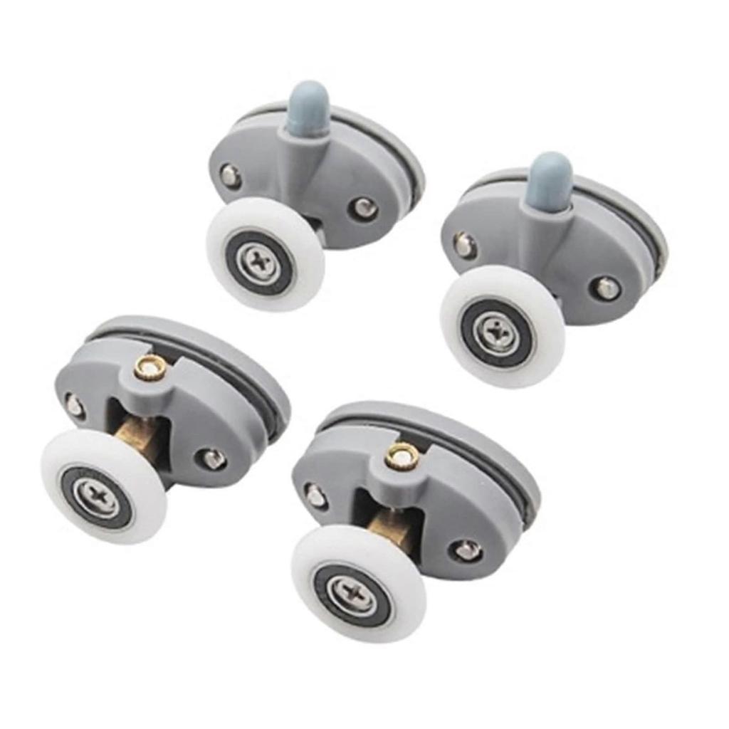 Shower Door Runner Wheels, Plastic Pulleys Sliding Door Rollers For Shower Cabin Bathr