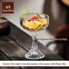 Minimalist Wide Mouth Stemmed Glass for Champagne, Martini, Cocktail, Dessert, and Wine