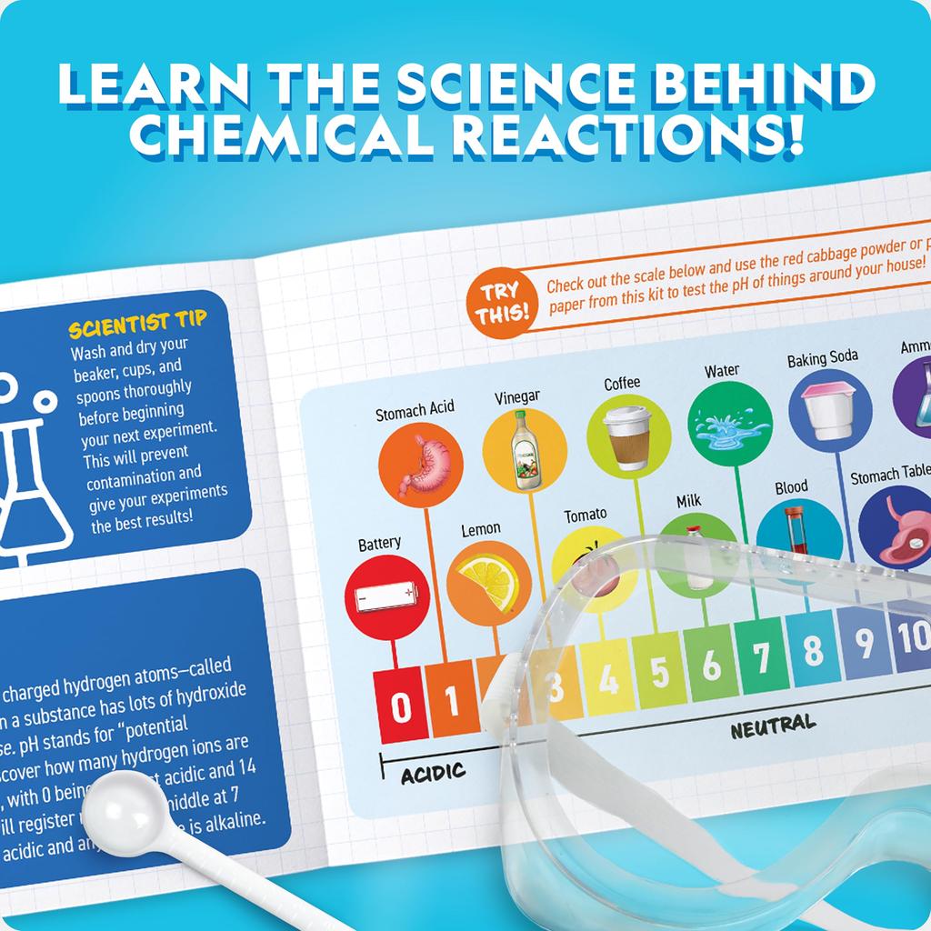 NATIONAL GEOGRAPHIC Amazing Chemistry Set Mega Chemistry Set с научным светящимся раствором и более совершенным образовательным подарком STEM для мальчиков и девочек