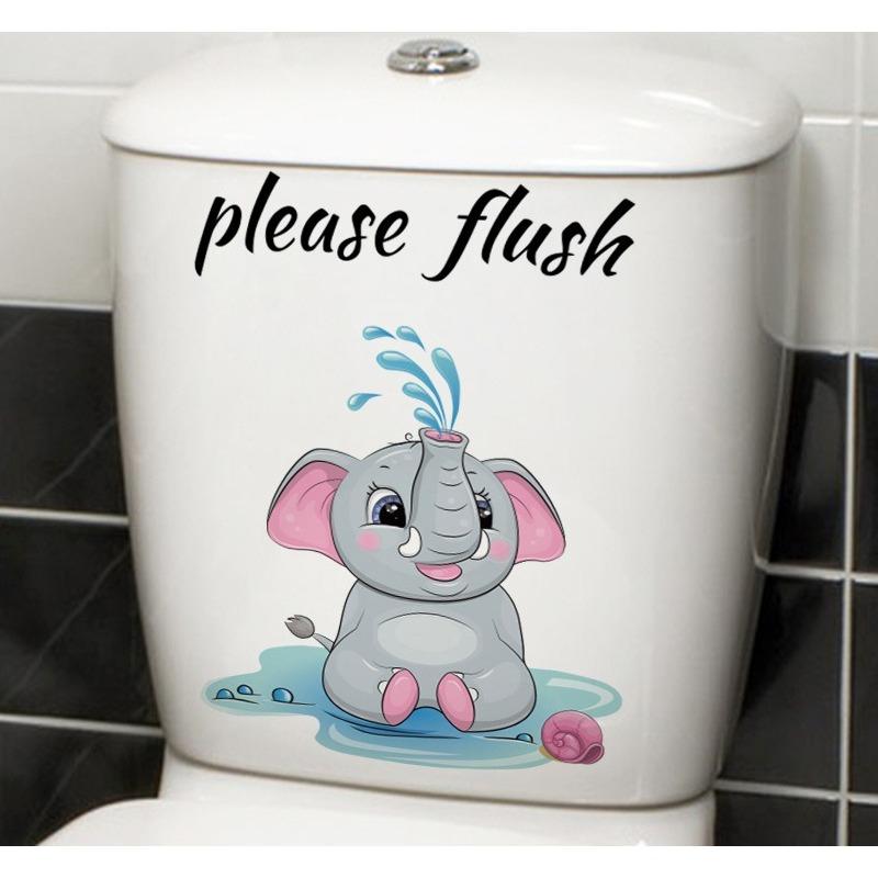 Креативная реалистичная 3D наклейка на унитаз с милым котом Vision, забавная наклейка с изображением животных для ванной комнаты, декор крышки унитаза, самоклеящаяся ПВХ, водонепроницаемая картина