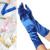 Women Opera Elbow Wrist Stretch Satin Prom Costume Flapper Gloves Finger Long Gloves