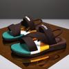 Fashion Men Open Toed Breathable Comfortable Non Slip Casual Lightweight Beach Sandals Trendy All-match Breathable Wear-Resistant Sandal