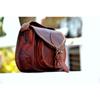 Look Vintage Women Brown Leather Messenger Cross Body Bag Handmade Purse
