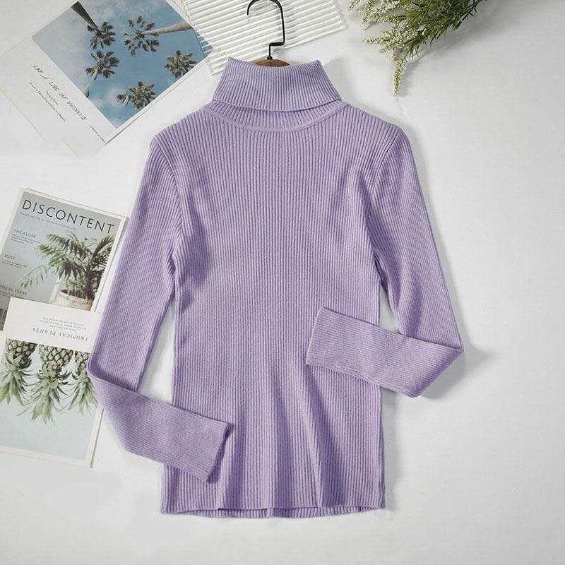 Вязаное нижнее пальто с высоким воротником, пуловер на раннюю весну, вязаный маленький свитер с высоким воротником, элегантная и удобная женская одежда