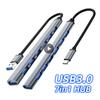 7-в-1 Usb C Hub 3.0 Type C 7-портовый мульти-сплиттер Otg USB-адаптер питания, совместимый для ПК Macbook Pro 13 15 Air Mi Pro