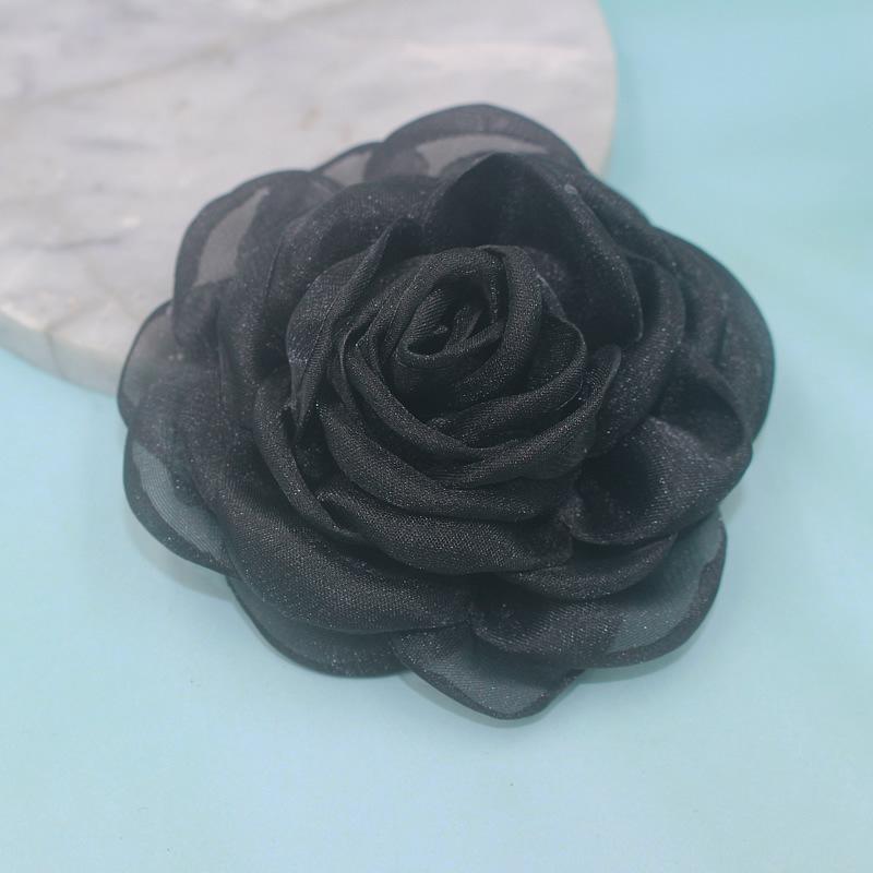 Fabric Camellia Flower Brooches For Women Clothing Jewelry Party Accessories