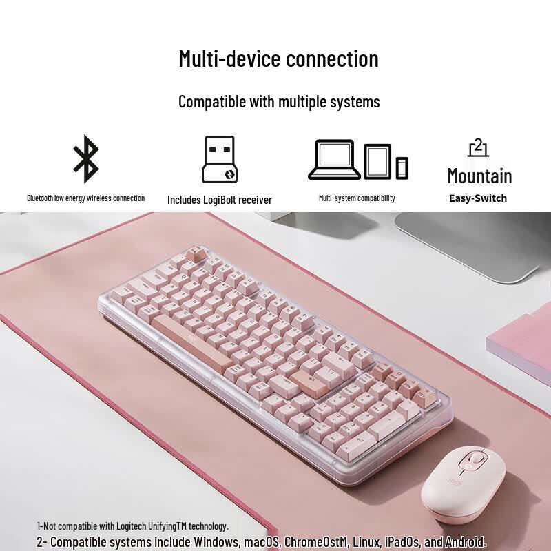 Logitech Настраиваемая механическая клавиатура K98S и мышь M650 в комплекте