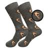 Unisex Winter Knitted Mid-Calf Long Crew Socks Funny Printed Hip-Hop Trendy Cotton Hosiery Skateboard Streetwear