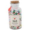 365pcs Capsule Letter Ing Bottle Message Pills Capsule Glass Ing Bottle (Mix Color