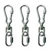 Carabiner for Dog Locking Snap Leash Stainless for Medium and Small for Set of 3 [Epic Green] Double-locking Leashes, Hook, Harness, Collar,