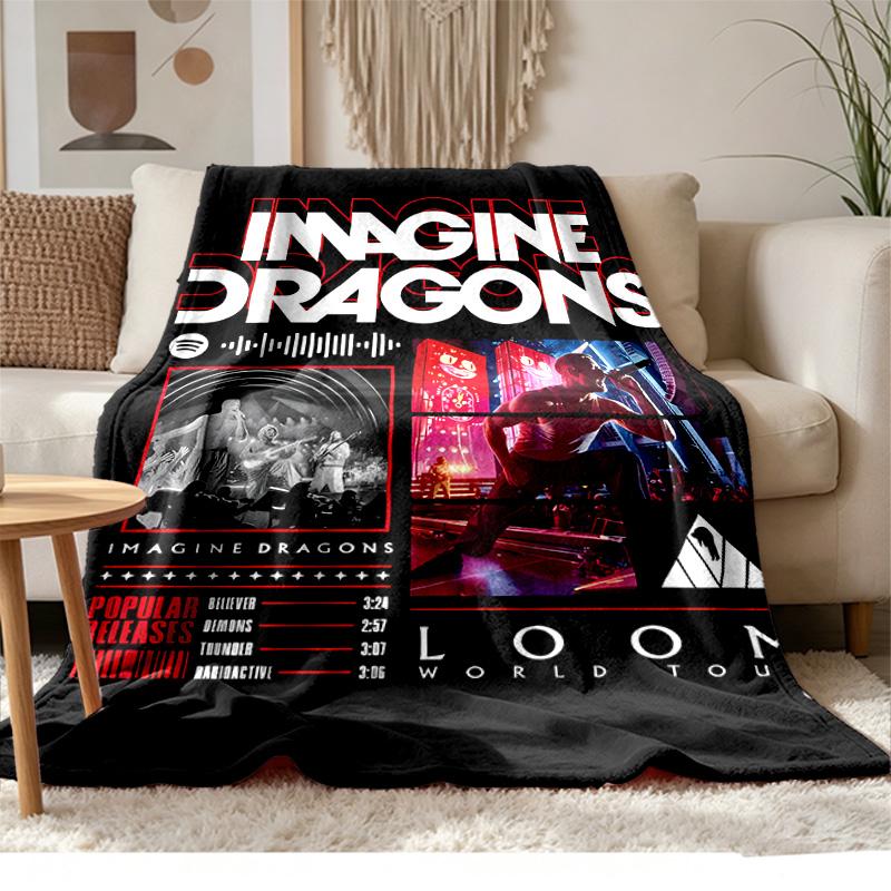 imagine dragons Soft and comfortable flannel Suitable for sofas living rooms outdoor camping travel and also makes a great anniversary gif