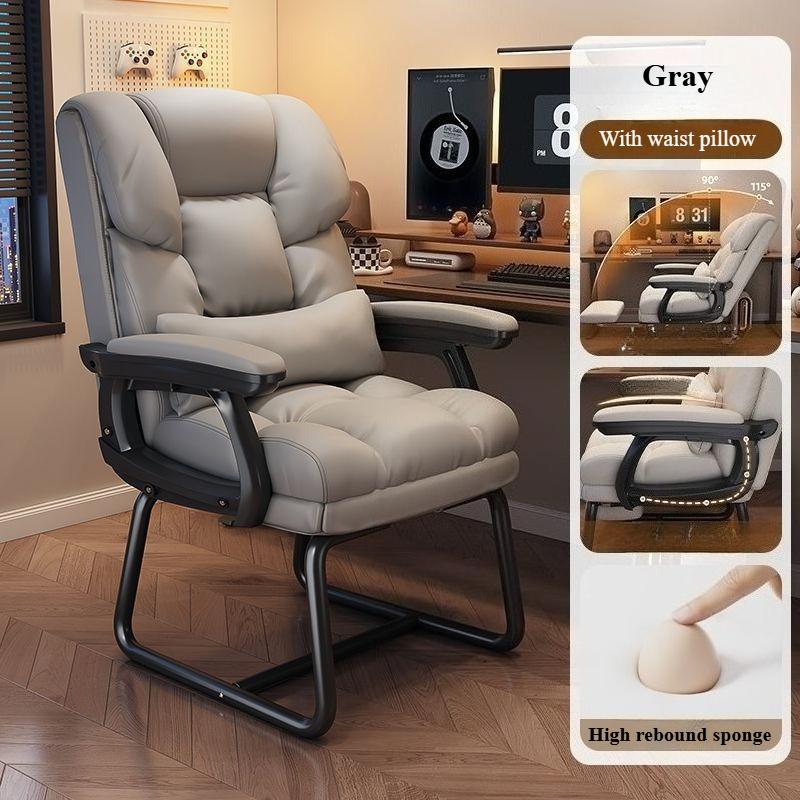 Удобное откидывающееся офисное кресло для долгого сидения без усталости, эргономичные кресла для дома, спинка, игровое кресло